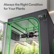 Smart Grow Tent Kit 3x3 Complete Indoor Grow System with Smart Controller, Full-Spectrum LED Grow Light & Ventilation Automation System, 1680D Mylar Tent 36"x36"x72"