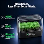 VSeed S40 Smart Seedling Box, Indoor Seed Starting & Cloning System with Ebb & Flow Irrigation, 2 Pack