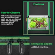 Grow Tent, 1 Plant Use, 14″ x 20″ x 21″, For Aerogarden, Hydroponics Growing System