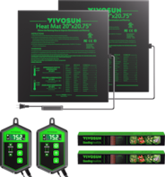 Seedling Heat Mat Digital Thermostat Combo 20″ x 20.75″ 2-Pack