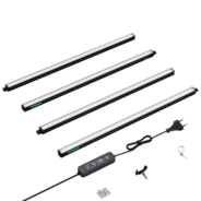 T5 Grow Lights for Indoor Plants, 5000K Full Spectrum 60W (4 x 15W), 2FT LED Plant Light Strip with Timer & Dimming Controller for Seed Starting, 4-Pack