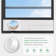 Window Duct Kit, Portable AC Window Seal Kit, Fit with 4”/6” Ducting & 5.9” Hose