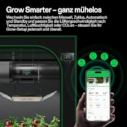 AeroZesh T8 Inline Fan 8″ with E12 Speed Controller, PWM-Controlled EC Fan for Grow Tent Ventilation