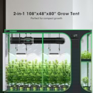 2-in-1 Grow Tent 4x9 D948, 12-16 Plants Use, with Multi-Chamber, 48″ x 108″ x 80″, For Indoor Plants Growing