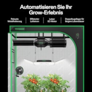 AeroZesh G4 Inline Fan 4″ with E12 Speed Controller, PWM-Controlled EC Fan for Grow Tent Ventilation