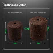 FlexFeed DWC Hydroponices System Seed Rooter, 4-Pack Seed Starter Plugs, Compatible with VGrow DWC System 