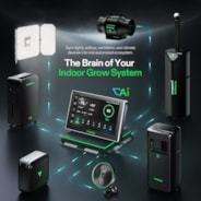 X42 AI Controller for Grow Tent, All-in-One Grow Automation System with Stable Environment Control & VPD Management, Wireless Device Sync & App Monitoring for Indoor Grow Systems & Hydroponics