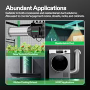 6-Zoll-25-Fuß-Flex-Air-Aluminiumrohr, nicht isoliert, mit zwei 6-Zoll-Edelstahlklemmen