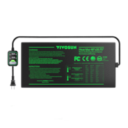 Seedling Heat Mat with Dual Digital Display Thermostat, 48" x 20.75" Black Warm Hydroponic Heating Pad for Seed Germination