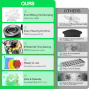 Gummy Maker Machine, Hands-Free Candy Maker, Oil Infused Edible Mixer with Dual Rotor, Food-Grade Stainless Steel Pot and Silicone Molds, for Gummies Bear, DIY Candies, Party Treats