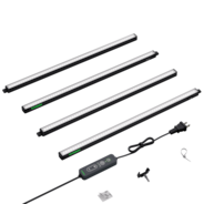 T5 Grow Lights for Indoor Plants, 5000K Full Spectrum 60W (4 x 15W), 2FT LED Plant Light Strip with Timer & Dimming Controller for Seed Starting, 4-Pack