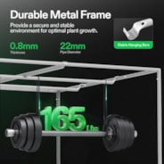 Gray Grow Tent 4x8 G848, 8-16 Plants Use, High Reflective Mylar, 48″ x 96″ x 80″, For Indoor Plants Growing