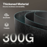 100 Gallon Grow Bags 1-Pack Black Thickened Nonwoven Fabric Pots with Handles