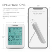 Digital Indoor Thermometer & Hygrometer 1-Pack