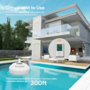 Wireless Floating Pool Thermometer Set, with Indoor Temperature Humidity Monitor