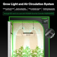 VIVOSUN Smart Grow System with AeroLight A200SE LED Grow Light & 6-inch T6 AeroZesh Inline Fan & GrowHub Controller