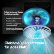 VIVOSUN AeroLight 180W LED Pflanzenlampe mit integriertem Umluftventilator, Vollspektrum Pflanzenlampe für Growzelt, App-Steuerung, mit GrowHub kompatibel, dimmbar, 82 x 82 cm Abdeckfläche