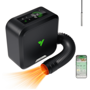 AeroFlux W70 PTC Grow Tent Heater with Thermostat, App & VPD Monitoring for Indoor Grow Tent Climate Control