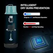 850GPH 60W Submersible Pump for Fish Tank, Pond, Aquarium, Hydroponic Systems with 5ft Power Cord and 4 Nozzles