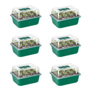 6-Pack Seed Starter Trays, 72-Cell Seed Starter Kit with Humidity Dome
