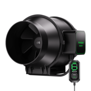 AeroZesh S6 Inline Fan 6″ with E12 Speed Controller, PWM-Controlled EC Fan for Grow Tent Ventilation