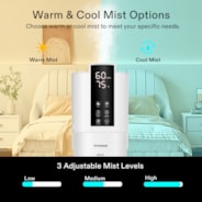 9L 2-in-1 Top Fill Cool & Warm Mist Air Humidifier