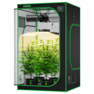 Smart Grow Tent Kit, 4 × 4ft 4-Plant System, WiFi-Integrated Automatic Grow System with Full Spectrum LED Grow Light, Efficient Ventilation System with GrowHub E42A+ Controller