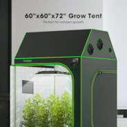 Roof Grow Tent 5x5 R556, 6-10 Plants Use, with Sloping Roof, 60″ x 60″ x 72″, For Indoor Plants Growing