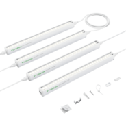 T5 Linear Grow Lights, 5000K Full Spectrum LED Grow Lights for Indoor Plants, SGS Compatible, 6W/Bar, 1ft, 4-Pack