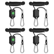 LED Grow Light Adjustable Hanger 1/8 Inch, 150 lbs/pair Weight Capacity, 2 Pair