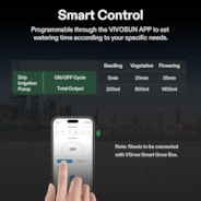 FlexFeed Drip Irrigation Kit, 4W Automatic Irrigation System with Pump & 4 Drip Emitters, App-Controllable Professional Plant Watering Drip Kit for VGrow Smart Grow Box