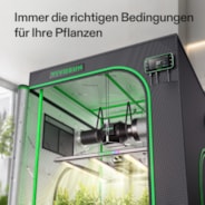 Smart Growbox Komplettset 100 x 100 x 180 cm, Komplettes Grow-Set mit GrowHub E42A+, 1680D Mylar Growzelt, Vollspektrum LED Pflanzenlampe und effizientem Belüftungssystem