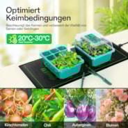 25x53 cm Robuste wasserdichte Anzucht-Heizmatte für Setzlinge, warme hydroponische Wärmematte