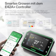 Smart Growbox Komplettset 120 x 60 x 180 cm, Komplettes Grow-Set mit GrowHub E42A+, 1680D Mylar Growzelt, Vollspektrum LED Pflanzenlampe und effizientem Belüftungssystem