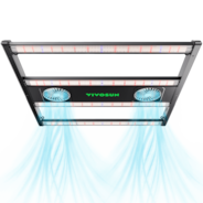 AeroLight 350W LED Grow Light, Indoor Plant Light Bars with Circulation Fan for Grow Tent Cooling Ventilation, Tunable Full Spectrum, Support App Control, GrowHub Compatible, 3x3ft Coverage
