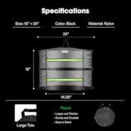 2-Layer Mesh Drying Rack Hanging Design with Green Zippers