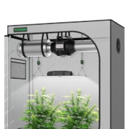 Standard Grow Tent Kit GIY-G42 2x4, 2-Plant Complete System, with 200W VS2000 LED Grow Light, and 4-inch Ventilation Combo