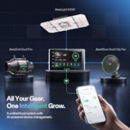 Smart AI Grow Tent System 4x2 Indoor Smart Grow System with Self-Learning AI Controller, Dynamic Airflow & Tunable Spectrum, Automated Climate Control, 2000D Mylar Tent 48"x24"x72"