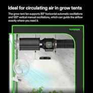 AeroWave A6 Patented Clip-On Fan with 2-Speed Adjustment, Horizontal Vertical Oscillation, White