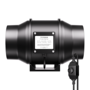 R6 Rohrventilator 15 cm, mit variablem Drehzahlregler für die Growbox-Belüftung