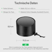 10 cm Growbox Luftkanalfilter- und Lüftungsabdeckung mit Gummizug und Befestigungsschnalle, 2 Stück