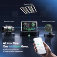 Smart AI Grow Tent System 4x4 Indoor Smart Grow System with Self-Learning AI Controller, Dynamic Airflow & Tunable Spectrum, Automated Climate Control, 2000D Mylar Tent 48"x48"x80"