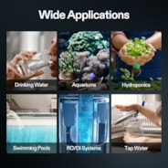 3 in 1 TDS, EC & Temperature Meter, for Drinking Water, Aquarium, Hydroponics, RO/DI System, Swimming Pool