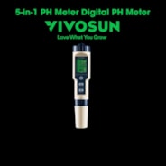 5-in-1 Digital pH Meter with pH/Salinity/TDS/EC/Temperature Function