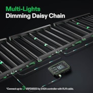 VSFD6500 Full Spectrum LED Grow Light Bar 650W, Detachable Design with 6 Dimming Option, 4 x 4 Ft. Coverage