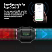 AeroZesh T6 Inline Fan 6″ with E12 Speed Controller, PWM-Controlled EC Fan for Grow Tent Ventilation