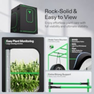 Smart Grow Tent Kit PRO 5x5 Indoor Grow System with 2-in-1 Tunable Spectrum LED Light, Smart GrowHub Automation, Efficient Ventilation & 360° Airflow, 2000D Mylar Tent 60"x60"x80"