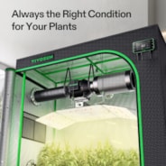 Smart Grow Tent Kit 4x2 Complete Indoor Grow System with Smart Controller, Full-Spectrum LED Grow Light & Ventilation Automation System, 1680D Mylar Tent 48"x24"x72"