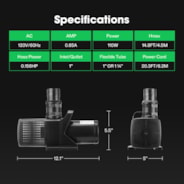 1982 GPH Submersible Water Pump 110W Ultra Quiet Pump