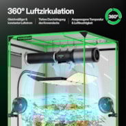 AeroLight Wing AW400SE Vollspektrum LED Pflanzenlampe 400W, mit Integriertem Zirkulationsventilator, Kompatibel mit App, 120 x 120 cm Abdeckfläche